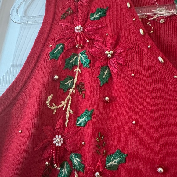 CB Collections Women’s Vintage Christmas Vest Size M - Picture 7 of 7